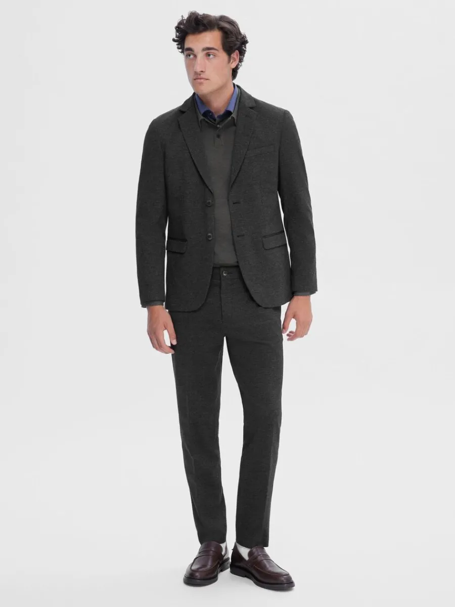 vvd_slim_fit_kavaj_2.webp SELECTED VÄVD SLIM FIT KAVAJ Grey Hot