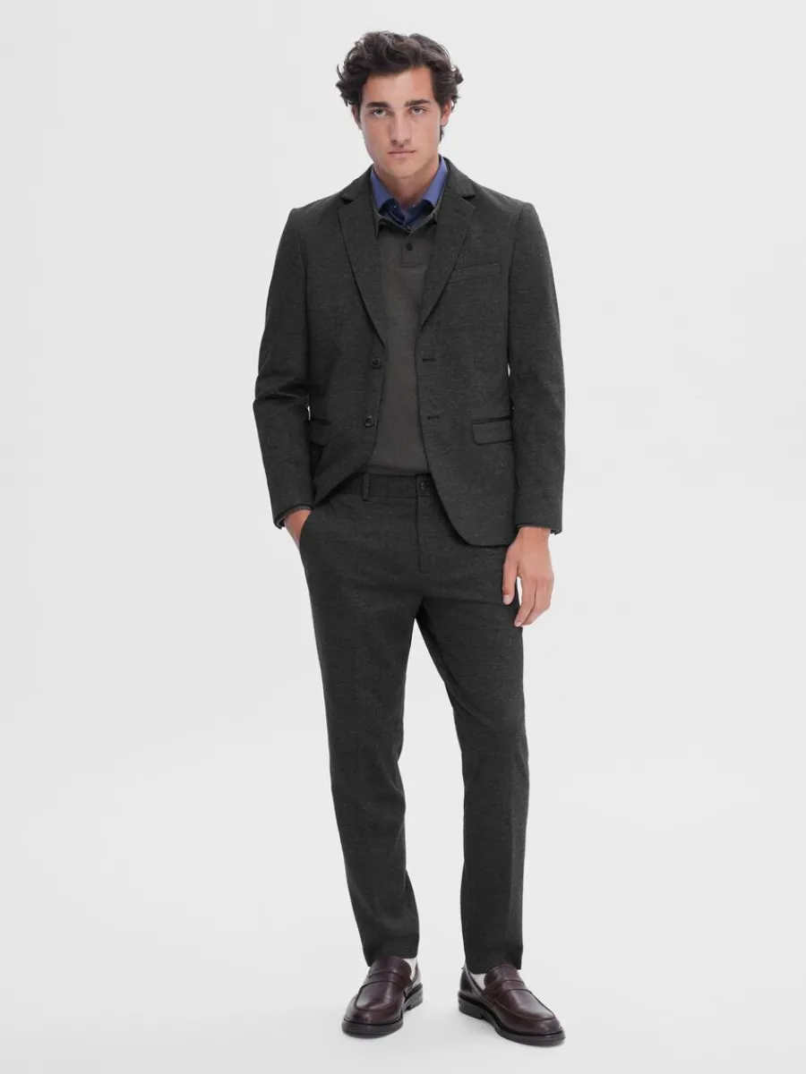 vvd_slim_fit_kavaj_3.webp SELECTED VÄVD SLIM FIT KAVAJ Grey Hot
