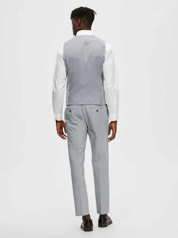 SELECTED VÄVD VÄST Grey Cheap
