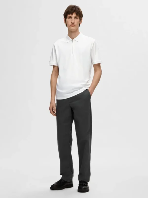 SELECTED ZIPPER PIKÉTRÖJA White Clearance